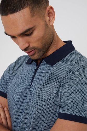 Leonard' Jacquard Quarter Zip Cotton Polo Shirt - - S - NastyGal UK (+IE) - Modalova