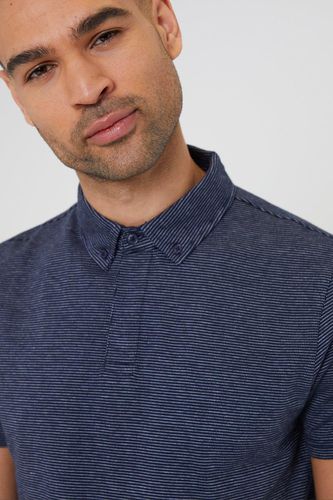 Aura' Geometric Print Cotton Jersey Polo Shirt - - XXL - Threadbare - Modalova