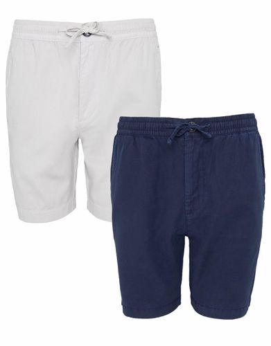 Pack 'Frankland' Cotton Lyocell Jogger Style Shorts - - M - Threadbare - Modalova