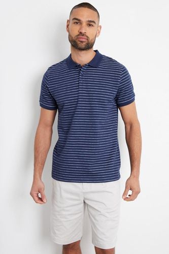 Kenton' Cotton Jersey Striped Polo Shirt - - XL - Threadbare - Modalova