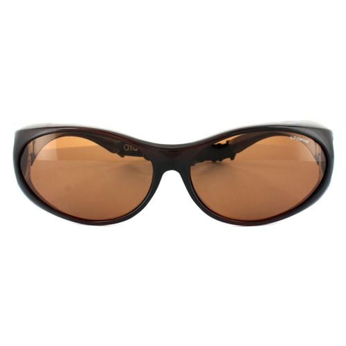 Womens Suncovers Wrap Copper Polarized Sunglasses - One Size - Polaroid - Modalova