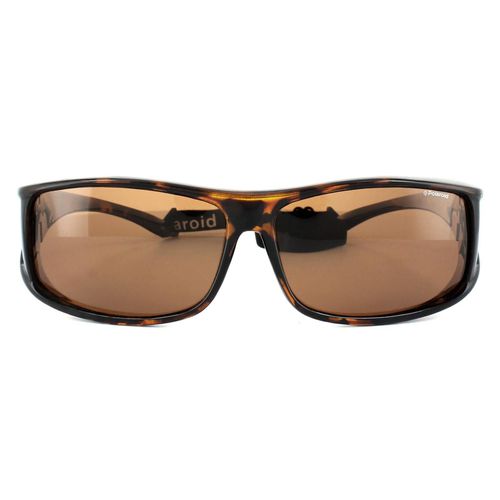 Suncovers Wrap Havana Copper Polarized Sunglasses - - One Size - Polaroid - Modalova