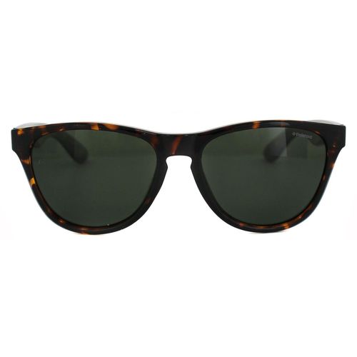 Round Havana Green Polarized Sunglasses - - One Size - Polaroid - Modalova