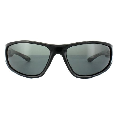 Wrap Shiny Grey Polarized Sunglasses - One Size - Polaroid - Modalova