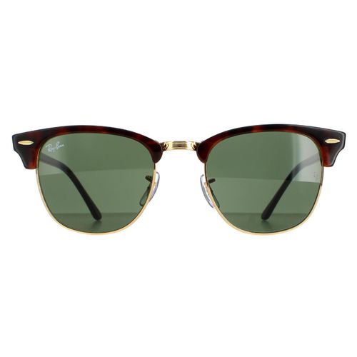 Round Havana Green Clubmaster 3016 Sunglasses - - One Size - Ray-Ban - Modalova