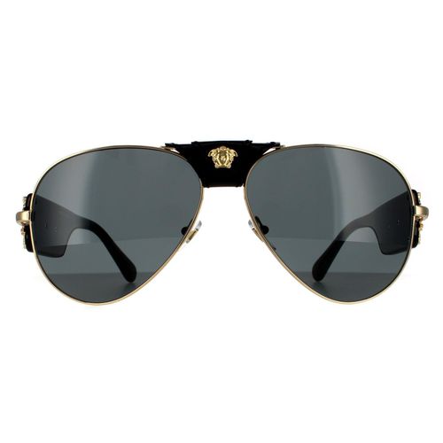 Aviator Gold Dark Grey Sunglasses - - One Size - NastyGal UK (+IE) - Modalova