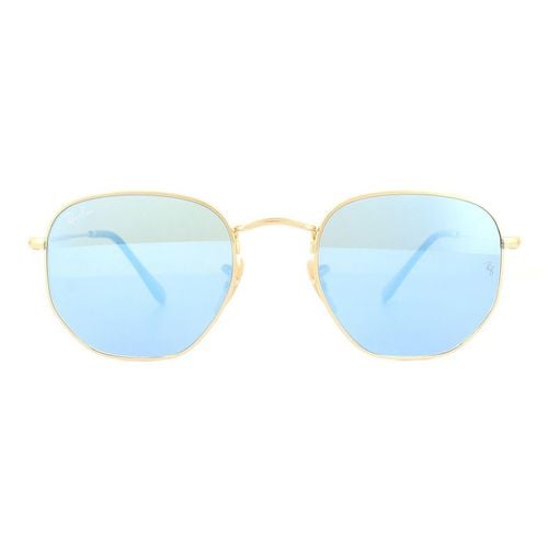 Square Gold Light Blue Gradient Mirror Sunglasses - - One Size - NastyGal UK (+IE) - Modalova