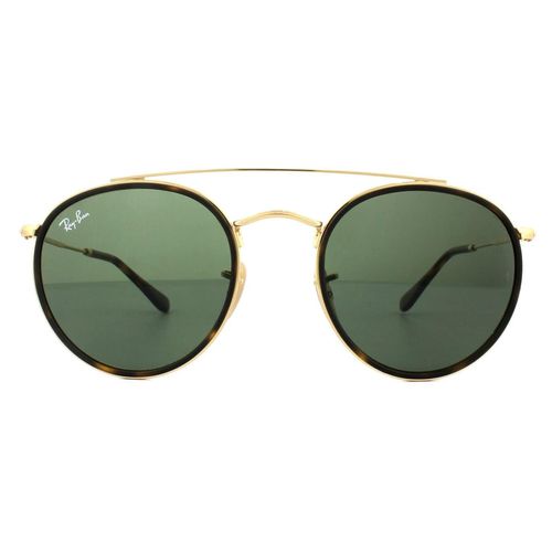 Round Gold Green Round Double Bridge 3647N Sunglasses - - One Size - NastyGal UK (+IE) - Modalova