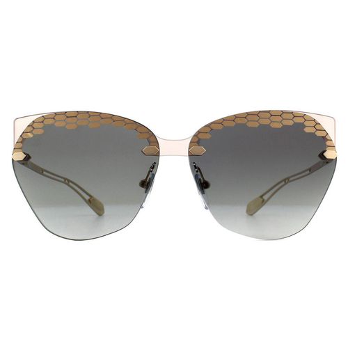 Womens Cat Eye Transparent Grey Gradient Sunglasses - One Size - Bvlgari - Modalova