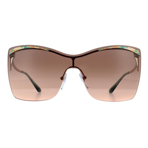Womens Shield Rose Gold Pink Gradient Dark Brown BV6138 Sunglasses - - One Size - NastyGal UK (+IE) - Modalova