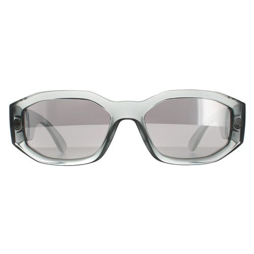 Rectangle Transparent Light Silver Mirror VE4361 Sunglasses - One Size - Versace - Modalova