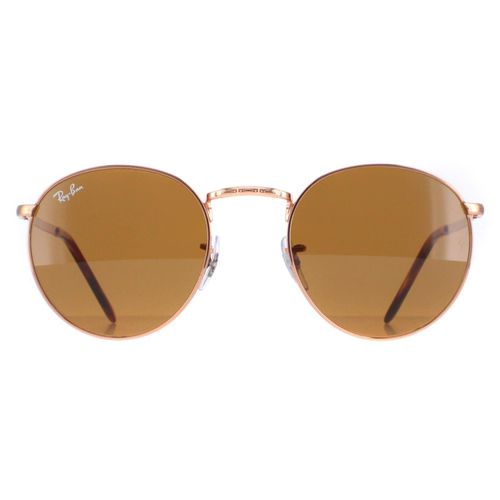 Round Rose Gold Brown RB3637 New Round - - One Size - Ray-Ban - Modalova