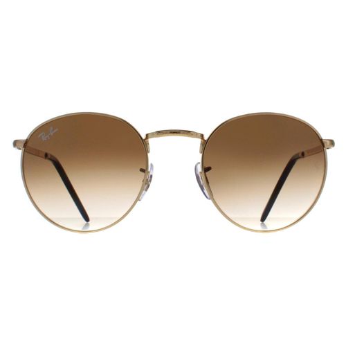 Round Gold Brown Gradient RB3637 New Round - - One Size - Ray-Ban - Modalova