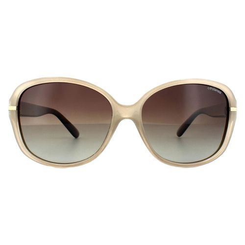 Womens Fashion Havana Brown Gradient Polarized Sunglasses - One Size - Polaroid - Modalova