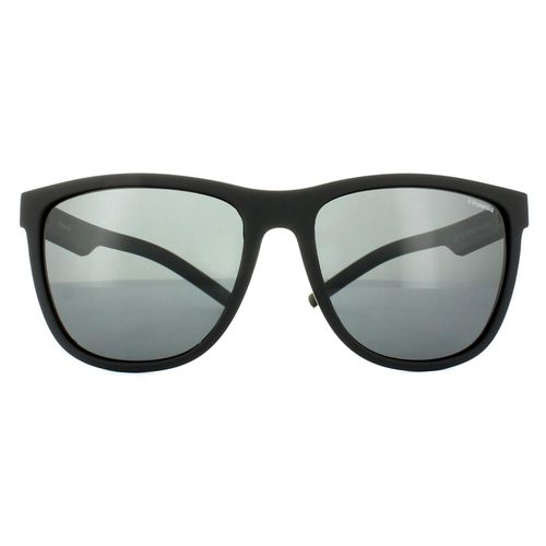 Sport Square Rubber Grey Polarized Sunglasses - One Size - Polaroid - Modalova