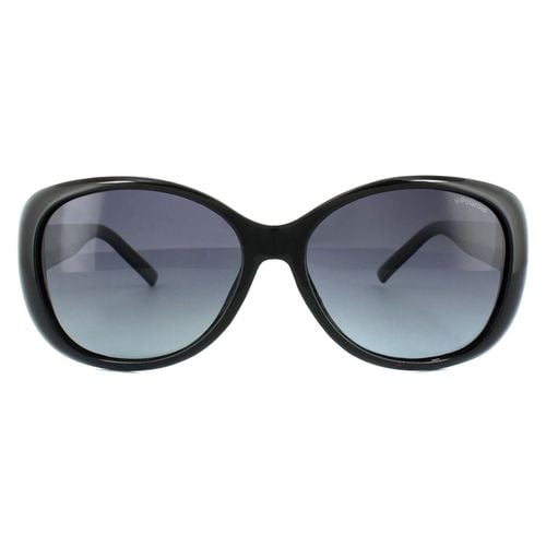 Womens Fashion Shiny Grey Gradient Polarized Sunglasses - One Size - Polaroid - Modalova