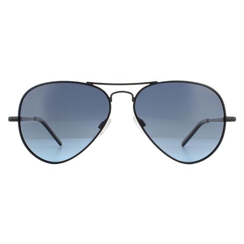 Aviator Matte Grey Gradient Polarized Sunglasses - One Size - Polaroid - Modalova