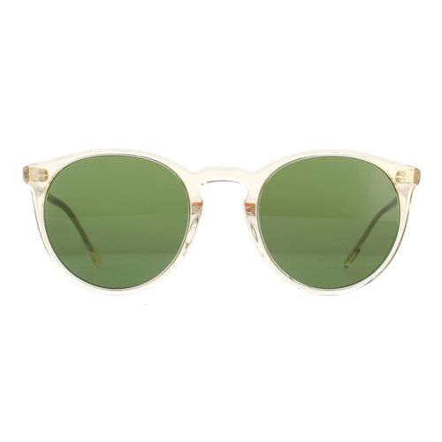 Round Buff Green Crystal Sunglasses - - One Size - Oliver Peoples - Modalova