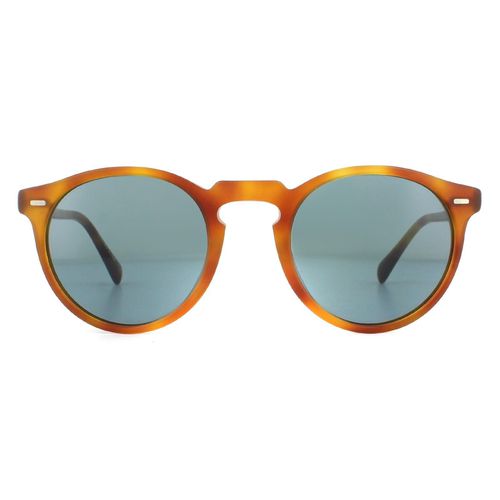 Round Semi Matte LBR Indigo Photochromic Sunglasses - - One Size - Oliver Peoples - Modalova