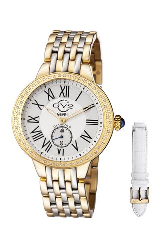 Womens Astor White Dial Stainless Steel Swiss Quartz Watch - - One Size - GV2 - Modalova