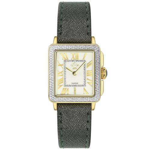 Womens Padova Swiss Quartz Diamonds Silver Dial Yellow Gold Watch - - One Size - GV2 - Modalova