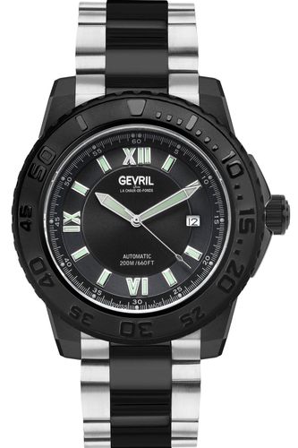 Seacloud Black Dial 3121B Swiss Automatic Watch - - One Size - Gevril - Modalova