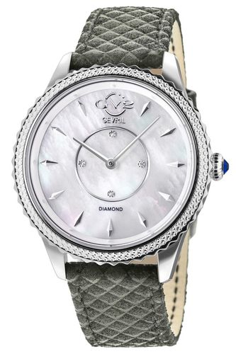 Womens Siena 11700-424.E MOP White Dial Leather Swiss Quartz Watch - One Size - NastyGal UK (+IE) - Modalova