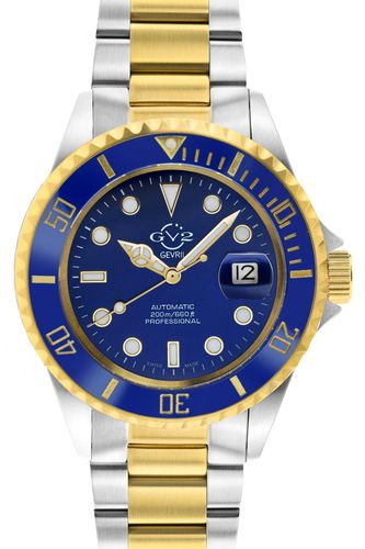 Liguria Blue Dial Two Tone Gold/Stainless Steel Bracelet Swiss Automatic Watch - - One Size - GV2 - Modalova