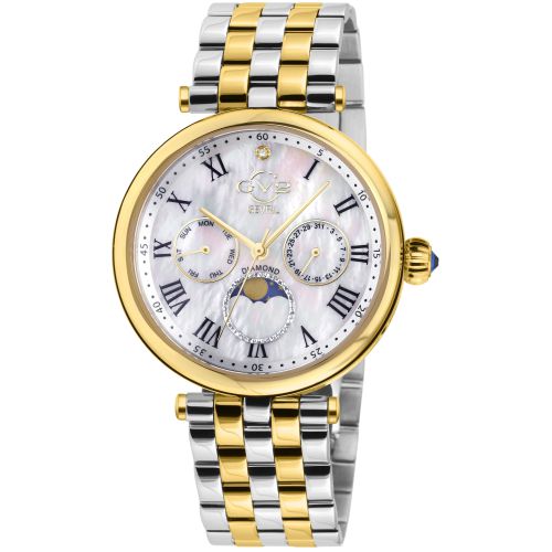 Womens Florence Mother of Pearl Dial Diamond 12515 Swiss Quartz Watch - - One Size - GV2 - Modalova