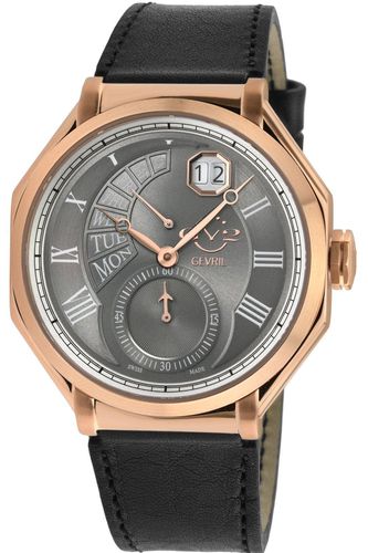 Marchese 42423 Italian Leather Swiss Quartz Watch - One Size - GV2 - Modalova