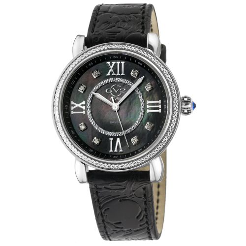 Womens Marsala leather Swiss Quartz Watch - - One Size - GV2 - Modalova