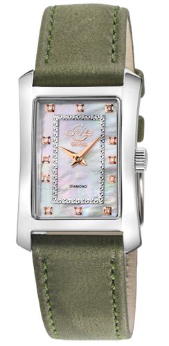 Womens Luino Diamond 14600 Leather Swiss Quartz Watch - - One Size - GV2 - Modalova