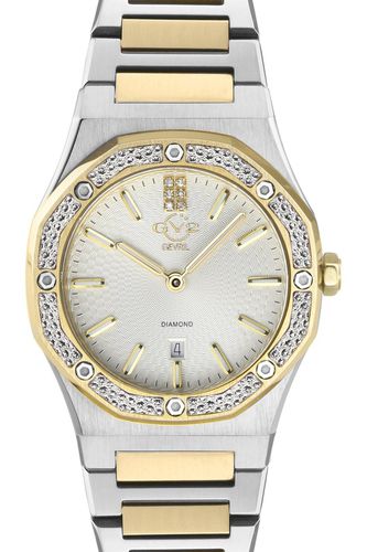 Womens Palmanova Silver Dial two tone yellow gold Swiss Quartz Watch - - One Size - GV2 - Modalova