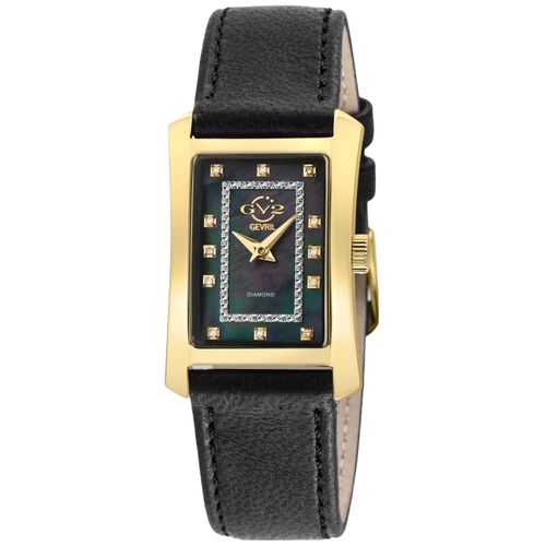 Womens Luino Diamond 14603 Italian Leather Swiss Quartz Watch - - One Size - GV2 - Modalova