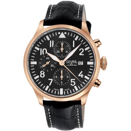 Vaughn Chronograph Dial Swiss Automatic ETA 7750 Watch - One Size - Gevril - Modalova