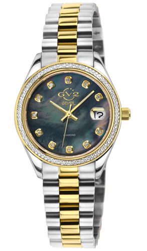 Womens Turin Diamond 12421B MOP Dial Two toned IPYG Swiss Quartz Watch - - One Size - GV2 - Modalova