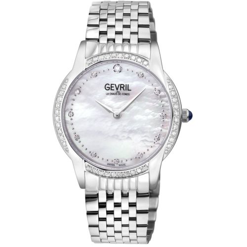 Womens Airolo Swiss Diamond 13241B Swiss Quartz Watch - - One Size - Gevril - Modalova