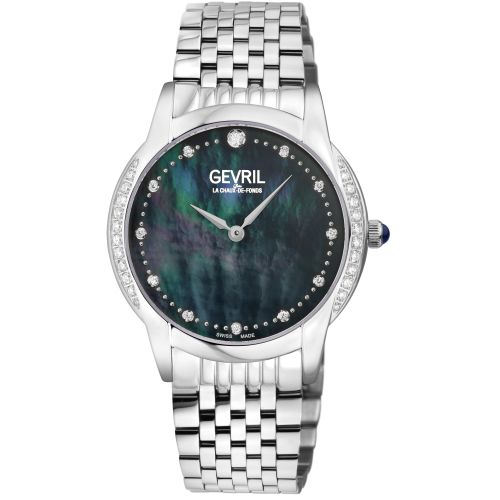 Womens Airolo Swiss Diamond 13147B Swiss Quartz Watch - - One Size - Gevril - Modalova
