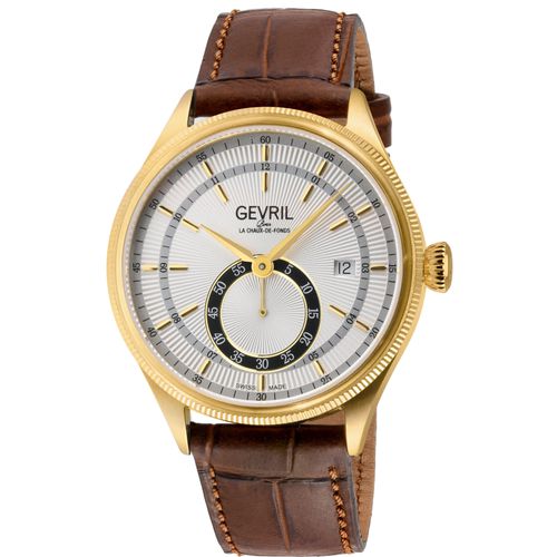 Empire Italian Leather Swiss Automatic ETA 2895 Watch - One Size - Gevril - Modalova