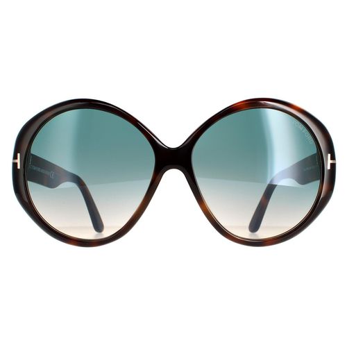 Womens Fashion Blonde Havana Green Gradient FT0848 Terra Sunglasses - - One Size - NastyGal UK (+IE) - Modalova