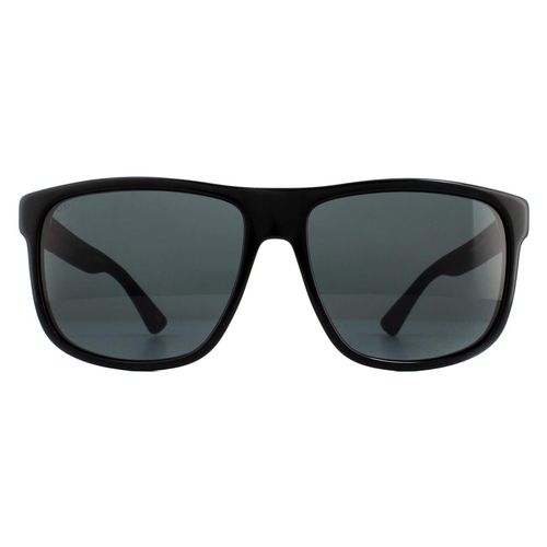 Rectangle Rubber Grey Sunglasses - One Size - Gucci - Modalova