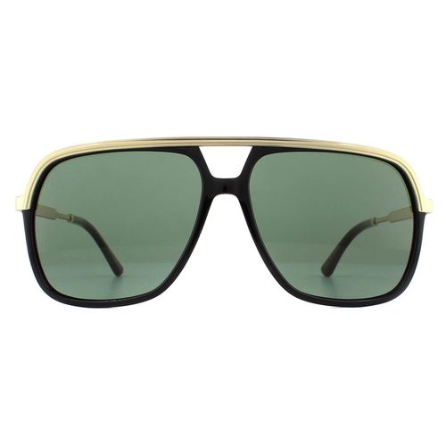 Aviator and Gold Green Sunglasses - One Size - Gucci - Modalova