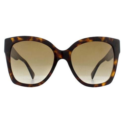 Womens Cat Eye Havana Gradient Sunglasses - One Size - Gucci - Modalova