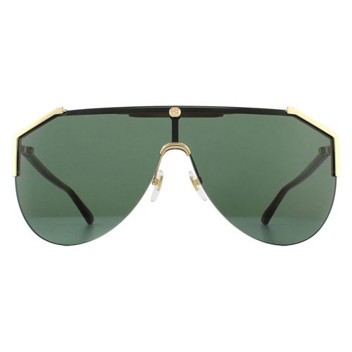 Shield Gold and Havana Green Sunglasses - - One Size - NastyGal UK (+IE) - Modalova