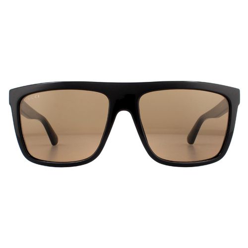 Square Brown GG0748S Sunglasses - One Size - Gucci - Modalova
