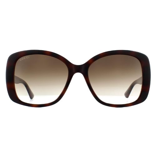 Womens Butterfly Havana Gradient GG0762S Sunglasses - One Size - NastyGal UK (+IE) - Modalova