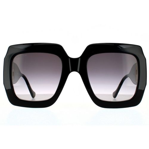 Womens Rectangle Grey Gradient Sunglasses - One Size - Gucci - Modalova