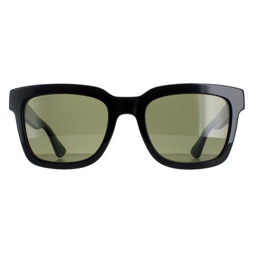 Rectangle and Green With Red Stripe Green GG0001SN - One Size - Gucci - Modalova