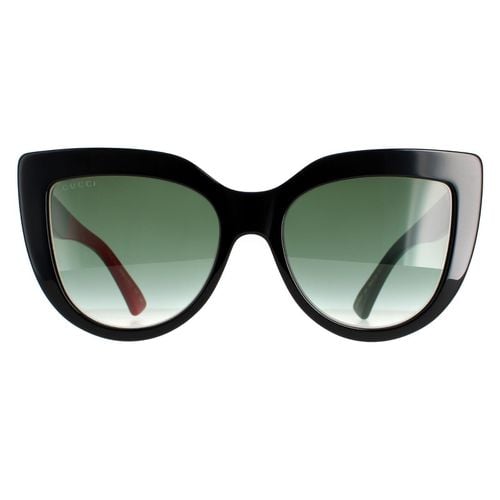 Womens Cat Eye with Red and Green Green Gradient GG0164SN Sunglasses - One Size - Gucci - Modalova