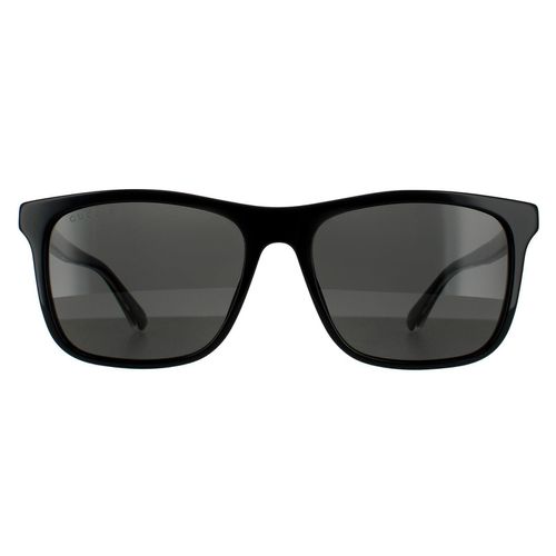 Rectangle Grey Polarized Sunglasses - One Size - Gucci - Modalova